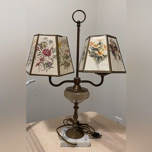 Vintage floral lamp shades